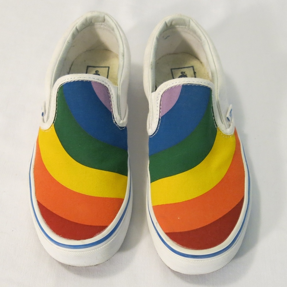 Van's Rainbow Slip Ons